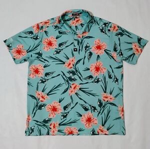 Men's Bad Birdie Flora Fiesta Golf Polo Shirt Size 2XL-Custom Embroidery